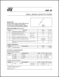 BAT49 Datasheet