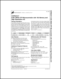 COP8ACC728N8-RE Datasheet