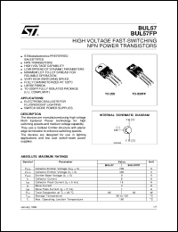 BUL57 Datasheet