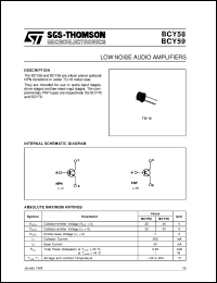 BCY59 Datasheet