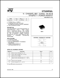 STS5NF60L Datasheet