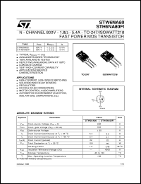 STH6NA80FI Datasheet