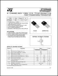 STH9NA60FI Datasheet