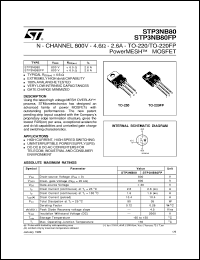 STP3NB80FP Datasheet