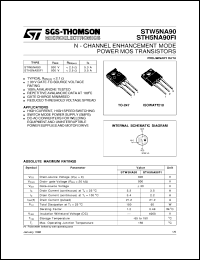 STW5NA90 Datasheet