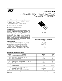 STW5NB100 Datasheet