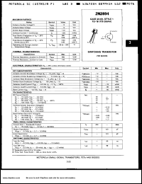 2N2894 Datasheet