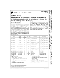 COP8SAC2MWA Datasheet