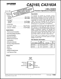 CA3193 Datasheet