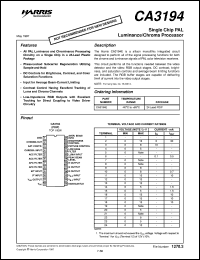 CA3194 Datasheet
