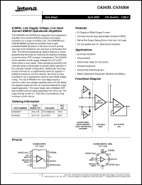CA3420 Datasheet