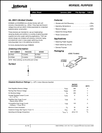RURP820CC Datasheet