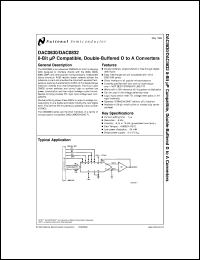 DAC0832LCWM Datasheet
