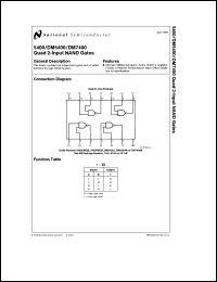 DM5400J/883 Datasheet