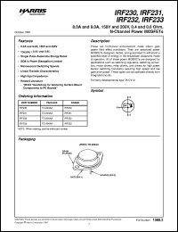 IRF233 Datasheet