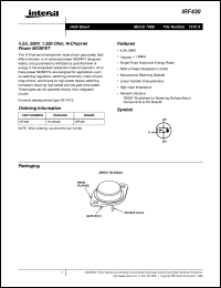 IRF430 Datasheet