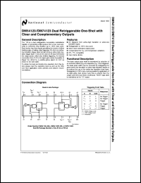 DM54123J-MIL Datasheet