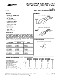 HGTP15N40C1 Datasheet