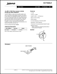 RLP1N06CLE Datasheet