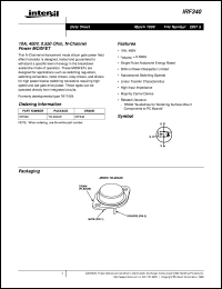 IRF343 Datasheet