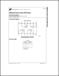 DM54L02J/883 Datasheet