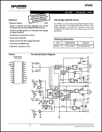 SP600 Datasheet