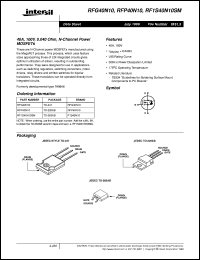 RF1S40N10SM Datasheet