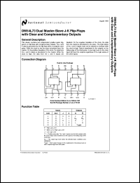 DM54L73J/883 Datasheet