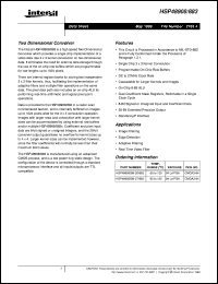 HSP48908/883 Datasheet