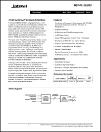 HSP45106/883 Datasheet