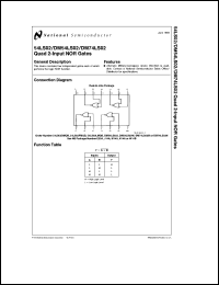 DM54LS02W-MLS Datasheet