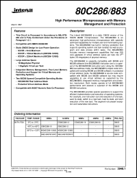 80C286/883 Datasheet
