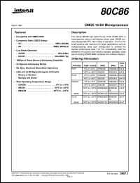 80C86 Datasheet
