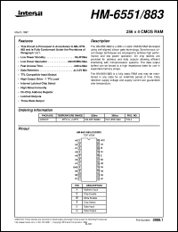 HM-6551/883 Datasheet