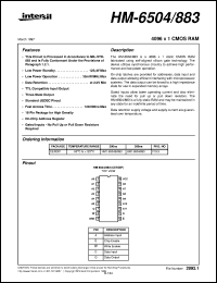 HM-6504/883 Datasheet