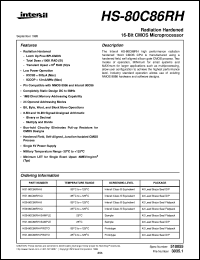 HS-80C85RH Datasheet