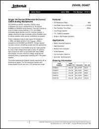 DG406 Datasheet