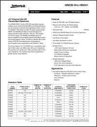 HIN237ACP Datasheet