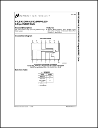 DM54LS30E/883 Datasheet