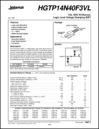HGTP14N40F3VL Datasheet