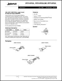 RFD10P03LSM Datasheet