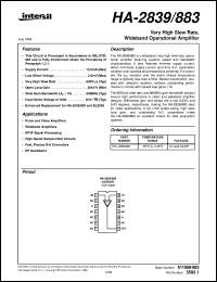 HA-2839/883 Datasheet