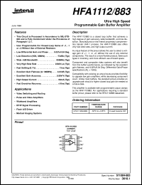 HFA1112/883 Datasheet