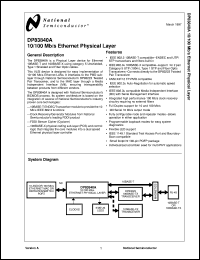 DP83840AVCE Datasheet