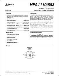 HFA1110/883 Datasheet