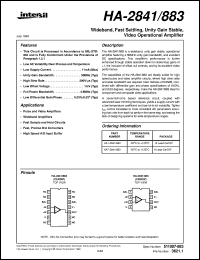 HA-2841/883 Datasheet