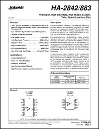 HA-2842/883 Datasheet