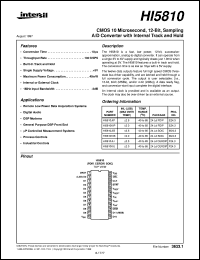 HI5810 Datasheet