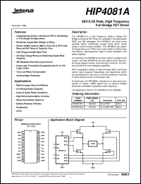 HIP4080A Datasheet
