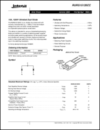 RURG15100CC Datasheet